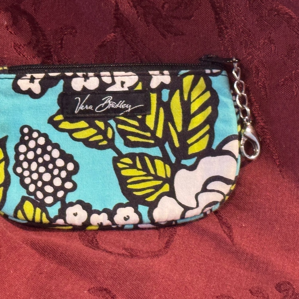 Funky! Vera Bradley Women's zip coin case * retired print island blooms